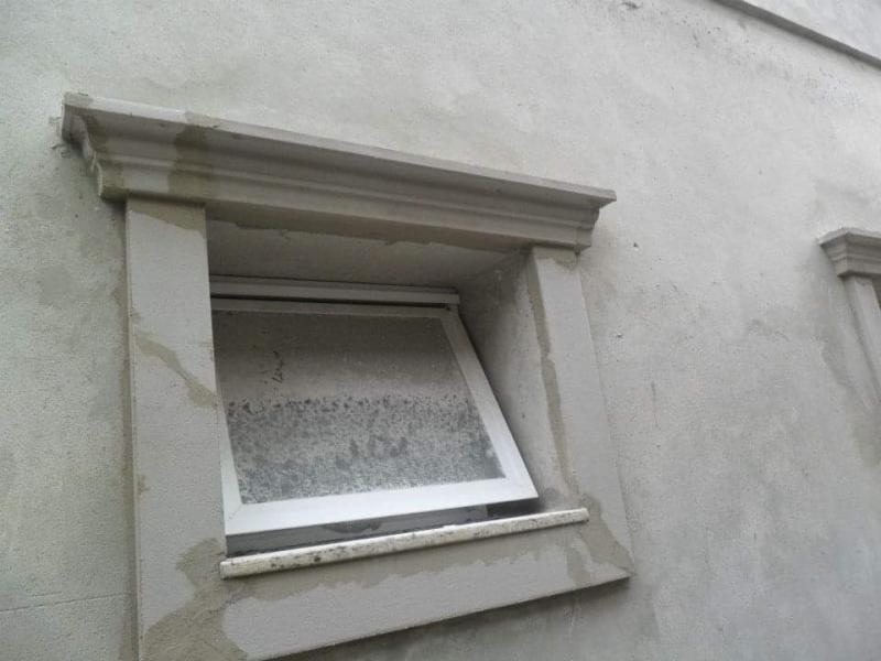 Moldura de cimento janela
